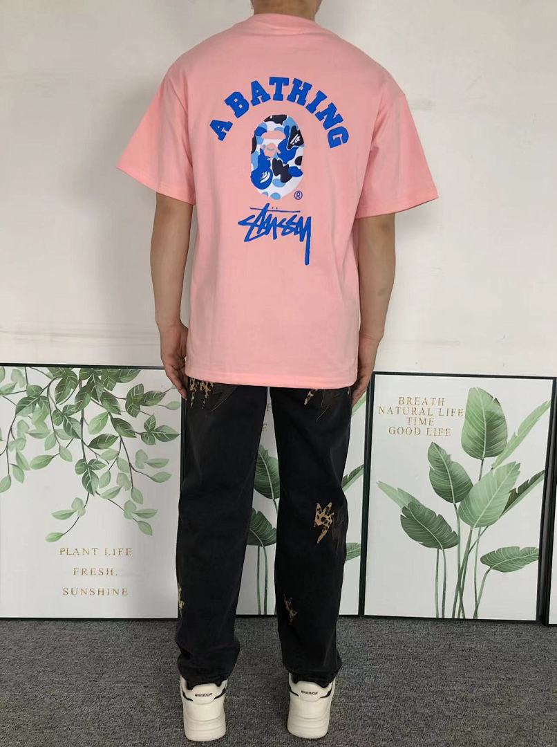 Bape 78 BAPE STUSSY T-SHIRT 1102101042 (Im 170Cm 57Kg I Wear Size S In The Phot) - Image 4