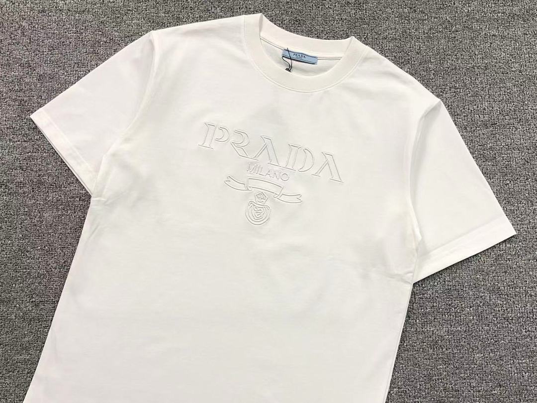 Prada 95 P⭐A⭐A T-SHIRT 3201220403 (Im 170Cm 60Kg I Wear Size M In The Phot) - Image 9