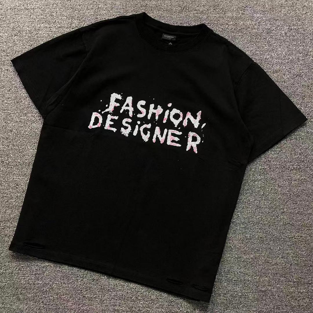 Balenciaga 98 B⭐L⭐⭐⭐IA⭐A T-SHIRT 5212125136 (Im 170Cm 60Kg I Wear Size S In The Phot)