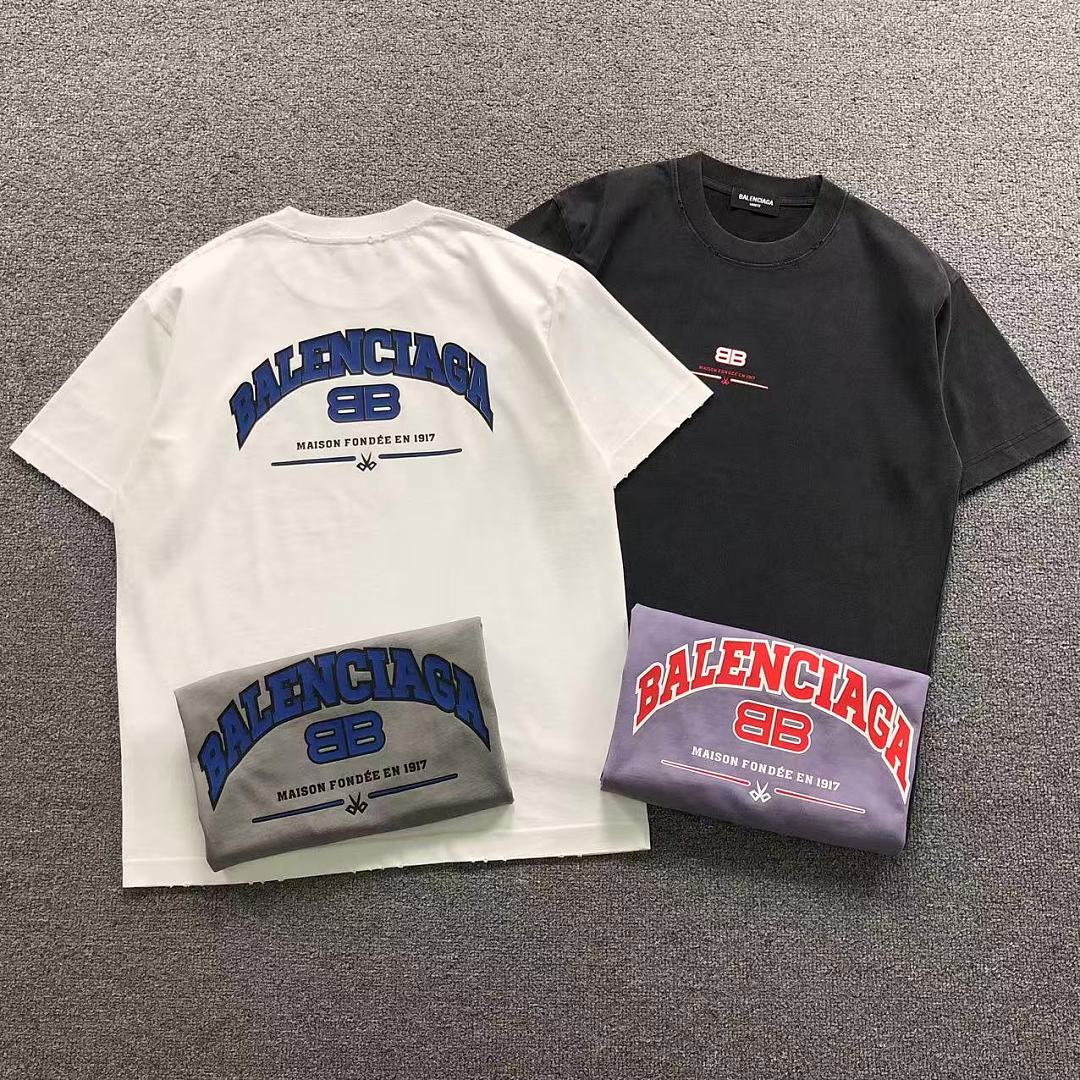 Balenciaga 128 B⭐L⭐⭐⭐IA⭐A T-SHIRT 3205061021 (Im 170Cm 60Kg I Wear Size L In The Phot)