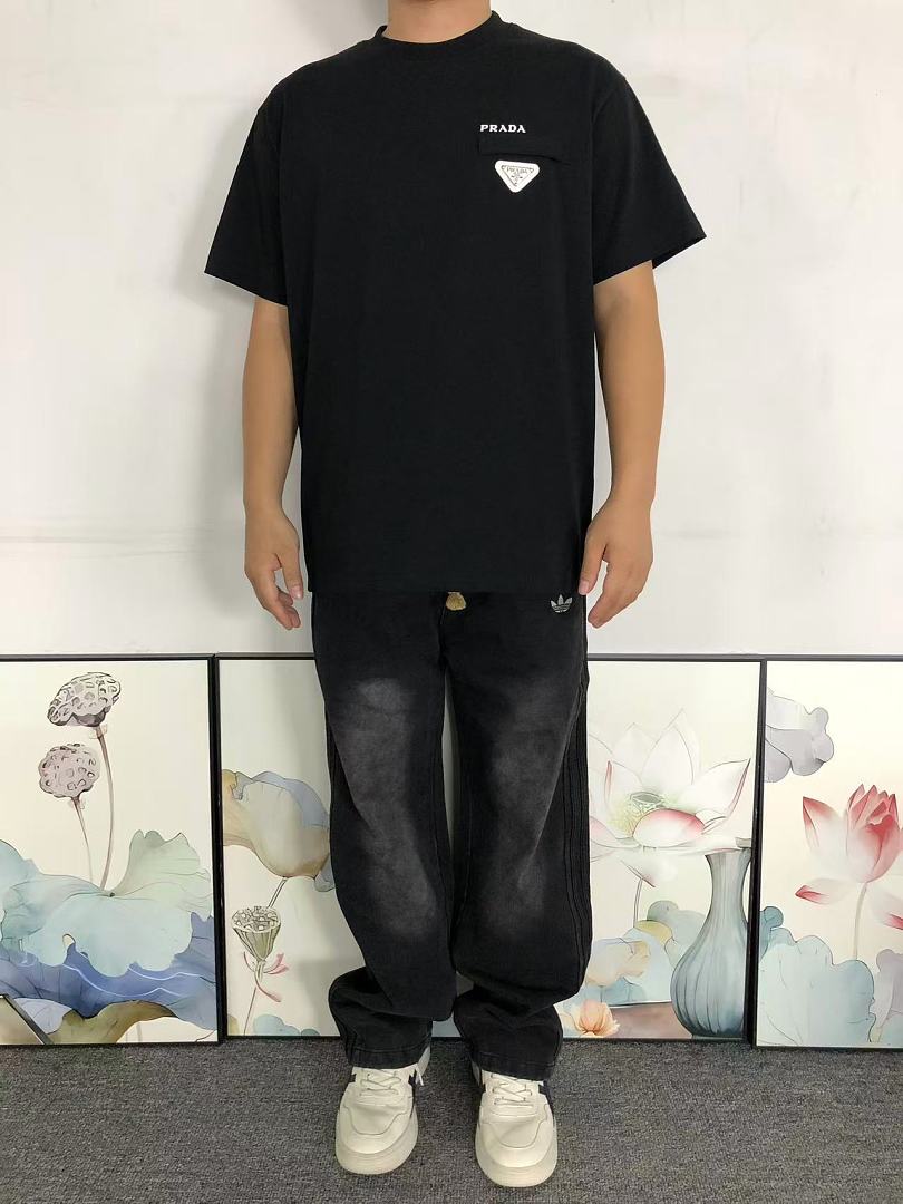 Prada 125 P⭐A⭐A T-SHIRT 2208034315 (Im 170Cm 60Kg I Wear Size S In The Phot) - Image 3
