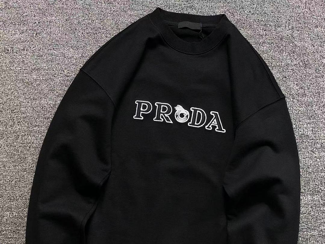 Prada 128 P⭐A⭐A HOODIE 510118081 (Im 170Cm 60Kg I Wear Size S In The Phot) - Image 9