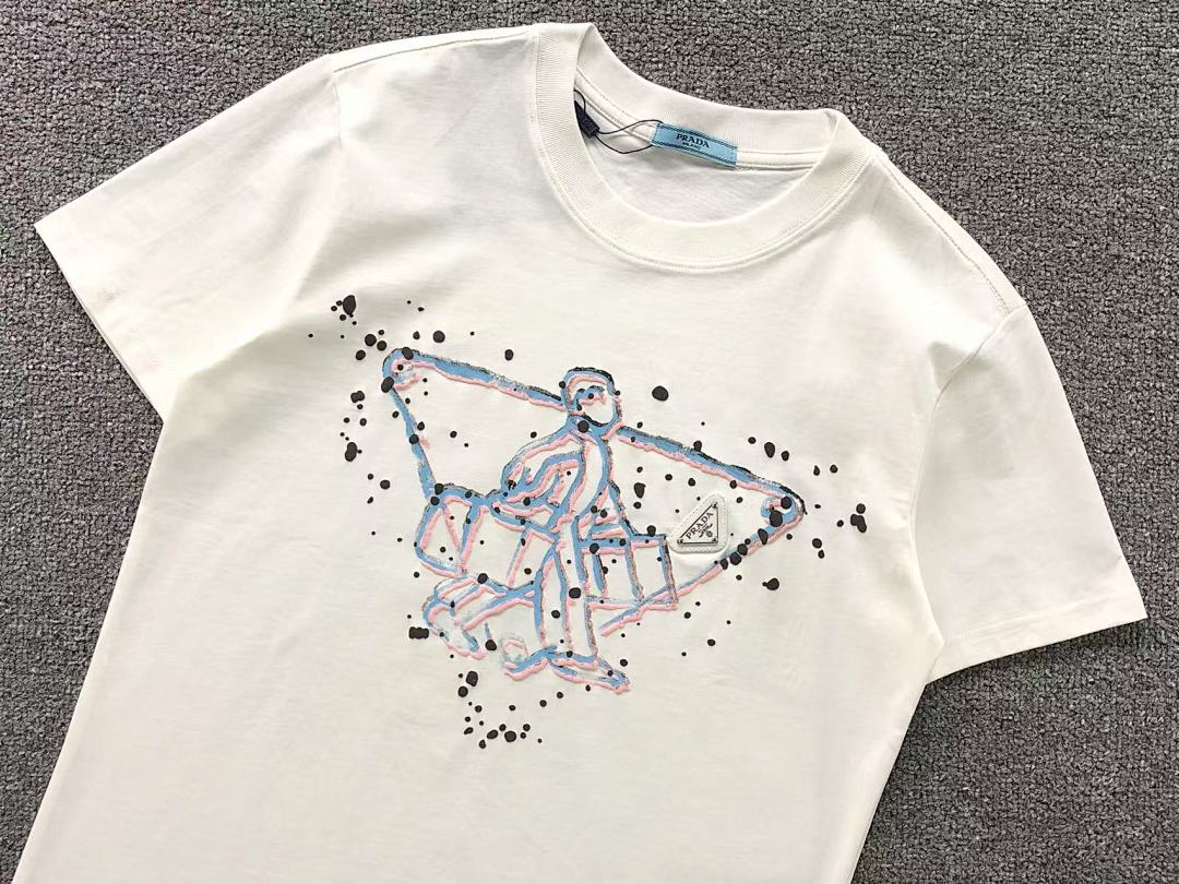 Prada 115 P⭐A⭐A T-SHIRT 1106133860 (Im 170Cm 60Kg I Wear Size S In The Phot) - Image 8