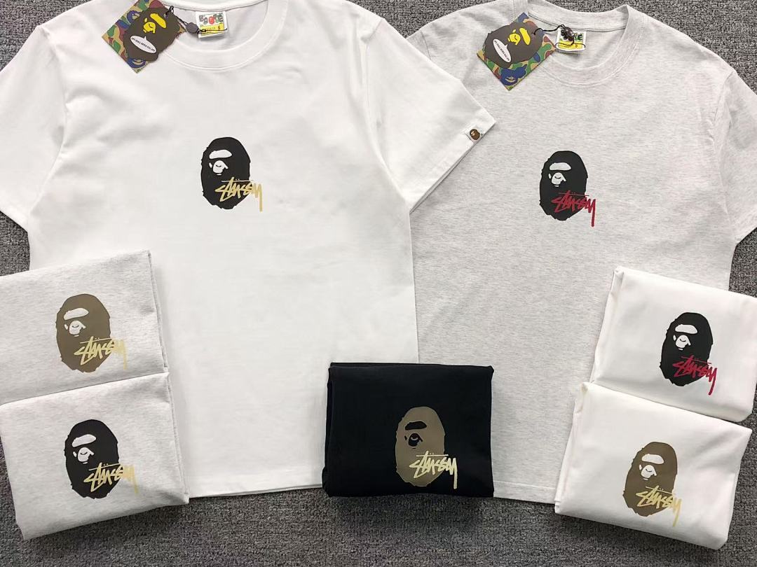 Bape 79 BAPE STUSSY T-SHIRT 411181842 (Im 170Cm 57Kg I Wear Size S In The Phot) - Image 32