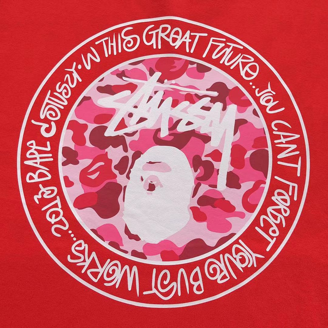 Bape 78 BAPE STUSSY T-SHIRT 411181942 (Im 170Cm 57Kg I Wear Size S In The Phot) - Image 18