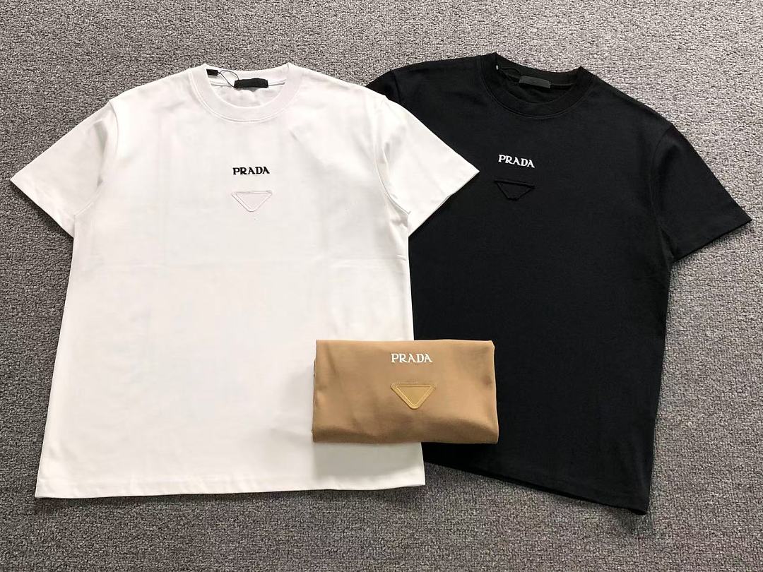 Prada 125 P⭐A⭐A T-SHIRT 2208032415 (Im 170Cm 60Kg I Wear Size S In The Phot) - Image 5