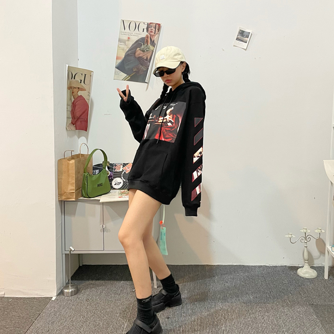 Off-White 129 OFF-WHITE (WHITE HOODIE) - Image 19