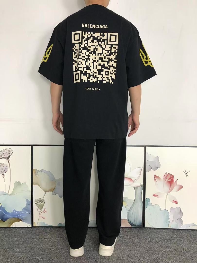 Balenciaga 125 B⭐L⭐⭐⭐IA⭐A T-SHIRT 42042407163 (Im 170Cm 60Kg I Wear Size XS In The Phot) - Image 4