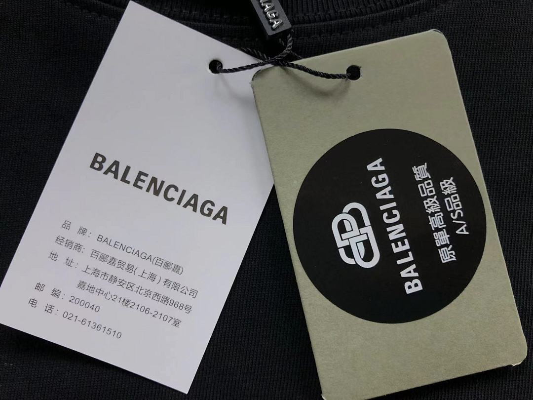 Balenciaga 95 B⭐L⭐⭐⭐IA⭐A T-SHIRT 502171781 (Im 170Cm 57Kg I Wear Size 1 In The Phot) - Image 19