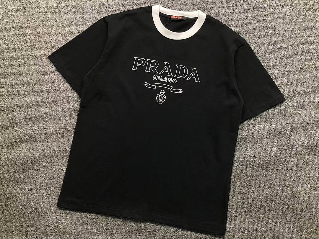 Prada 115 P⭐A⭐A T-SHIRT 520120320 (Im 170Cm 60Kg I Wear Size M In The Phot) - Image 14