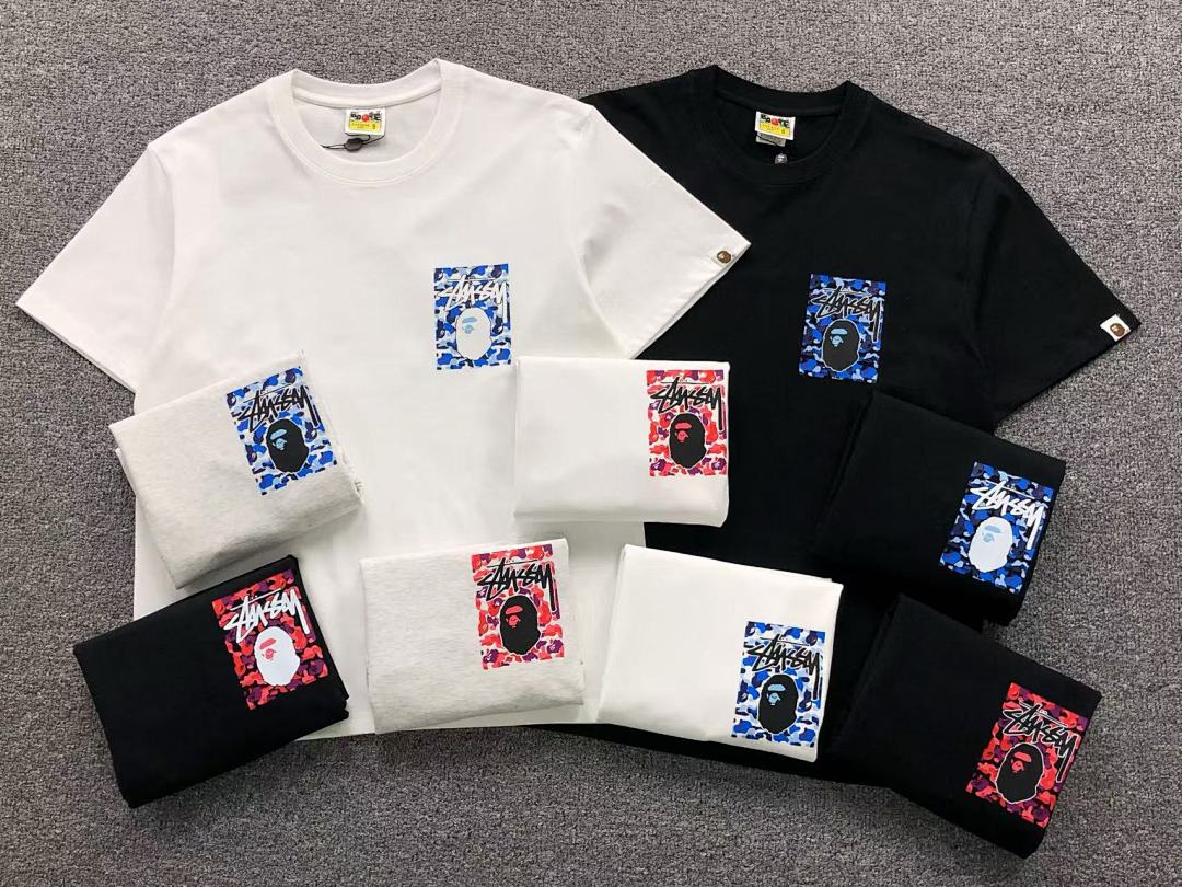 Bape 79 BAPE STUSSY T-SHIRT 411183542 (Im 170Cm 57Kg I Wear Size S In The Phot) - Image 37