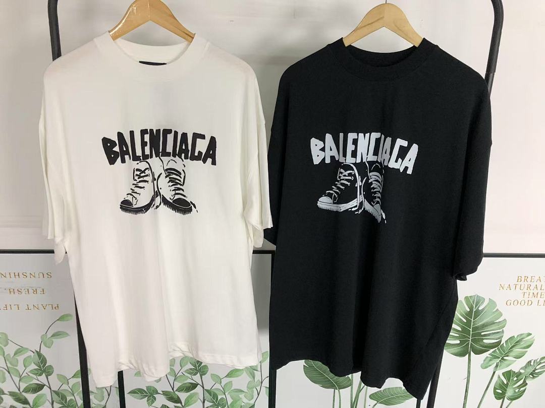 Balenciaga 115 B⭐L⭐⭐⭐IA⭐A T-SHIRT 504121621 (Im 170Cm 60Kg I Wear Size M In The Phot) - Image 23