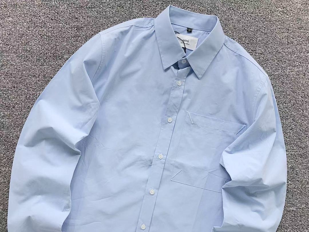 AMI 138 AMI SHIRT 4104090317 (Im 170Cm 60Kg I Wear Size S In The Phot) - Image 11