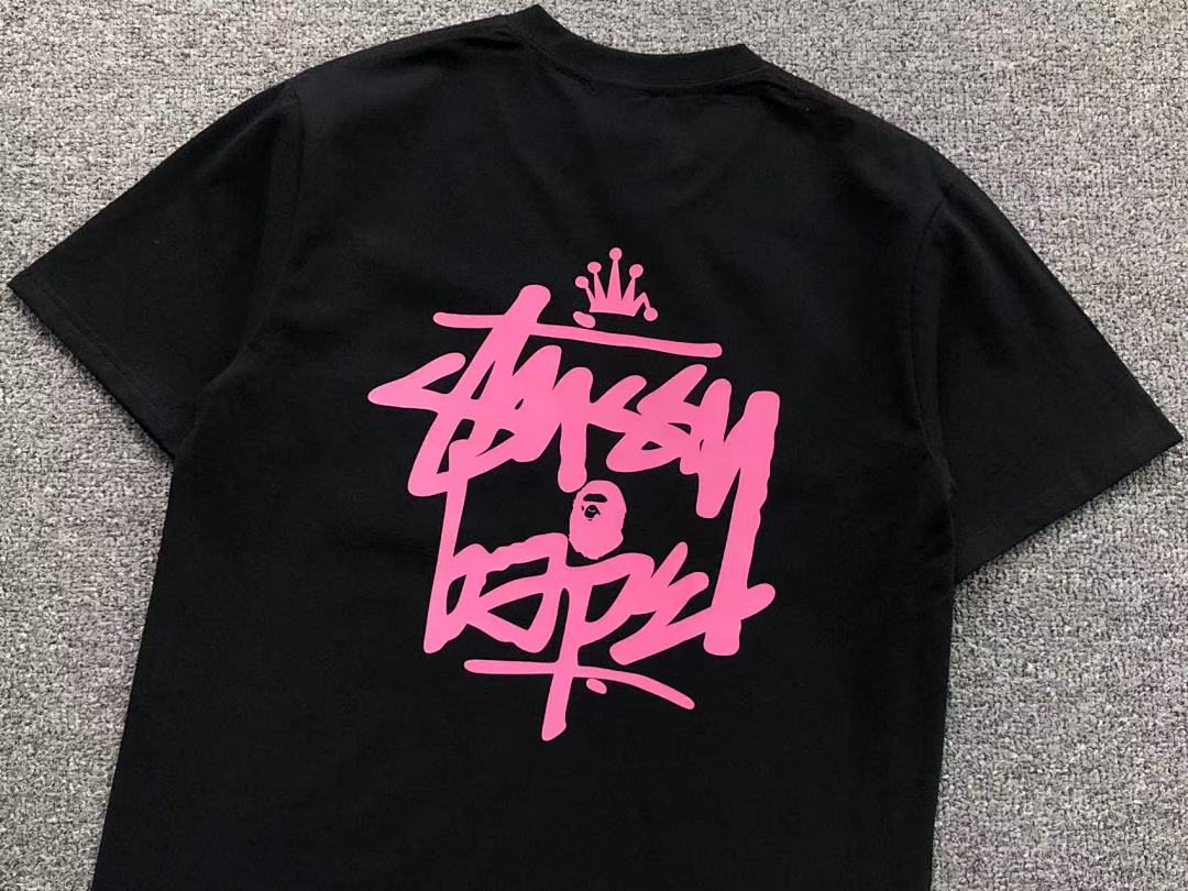 Bape 79 BAPE STUSSY T-SHIRT 411183342 (Im 170Cm 57Kg I Wear Size S In The Phot) - Image 13