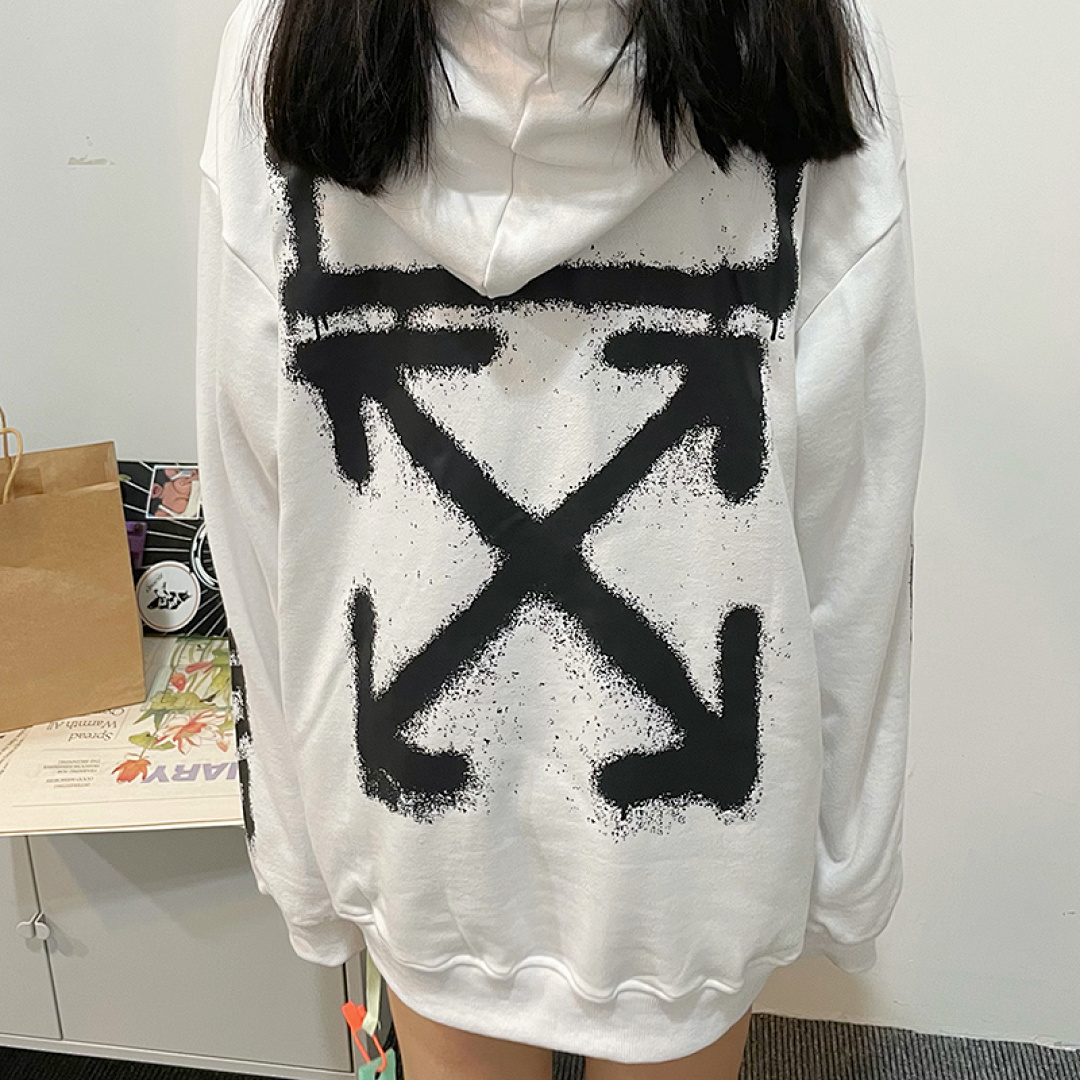 Off-White 109 OFF-WHITE (WHITE HOODIE) - Image 45