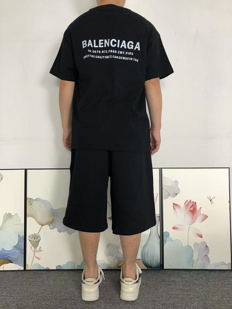 Balenciaga 115 B⭐L⭐⭐⭐IA⭐A T-SHIRT 22051326172 (Im 170Cm 60Kg I Wear Size L In The Phot) - Image 4