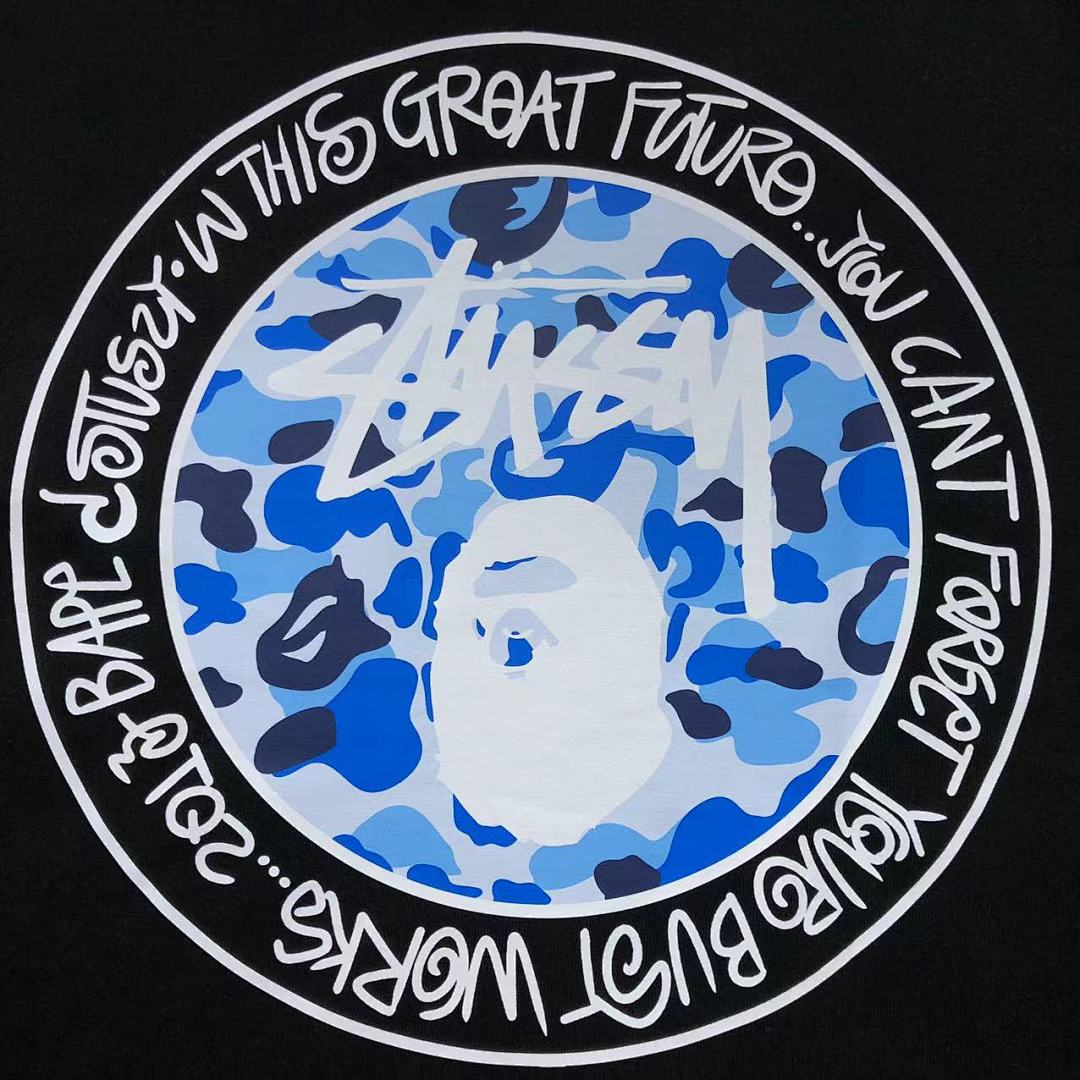Bape 78 BAPE STUSSY T-SHIRT 411181642 (Im 170Cm 57Kg I Wear Size S In The Phot) - Image 10