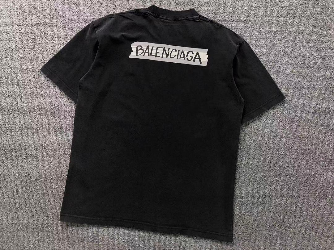 Balenciaga 125 B⭐L⭐⭐⭐IA⭐A T-SHIRT 3203242421 (Im 170Cm 60Kg I Wear Size S In The Phot) - Image 10