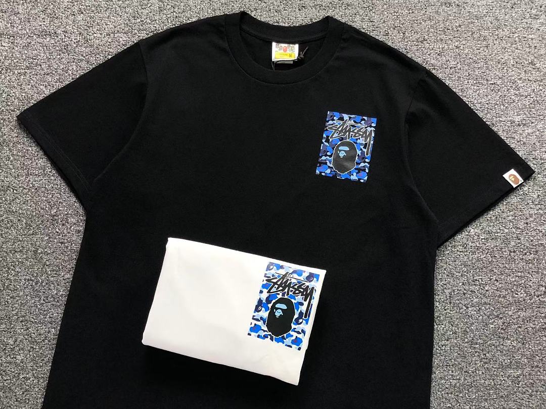 Bape 82 BAPE STUSSY T-SHIRT 4206100298 (Im 170Cm 60Kg I Wear Size M In The Phot) - Image 17