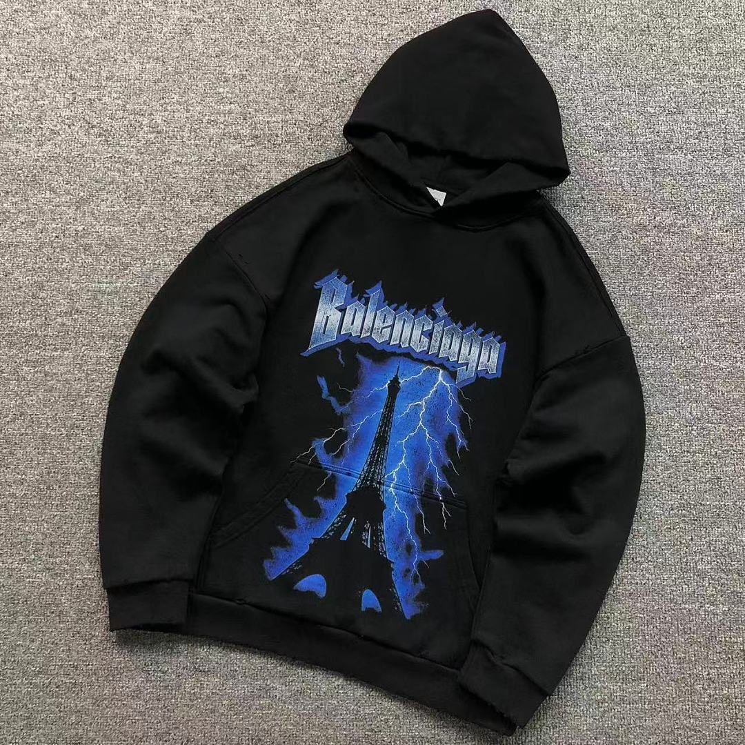 Balenciaga 235 B⭐L⭐⭐⭐IA⭐A HOODIE 42082924163 (Im 170Cm 60Kg I Wear Size S In The Phot)