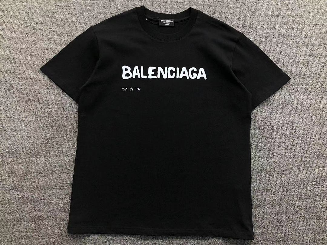 Balenciaga 128 B⭐L⭐⭐⭐IA⭐A T-SHIRT 411187701 (Im 170Cm 57Kg I Wear Size M In The Phot) - Image 9