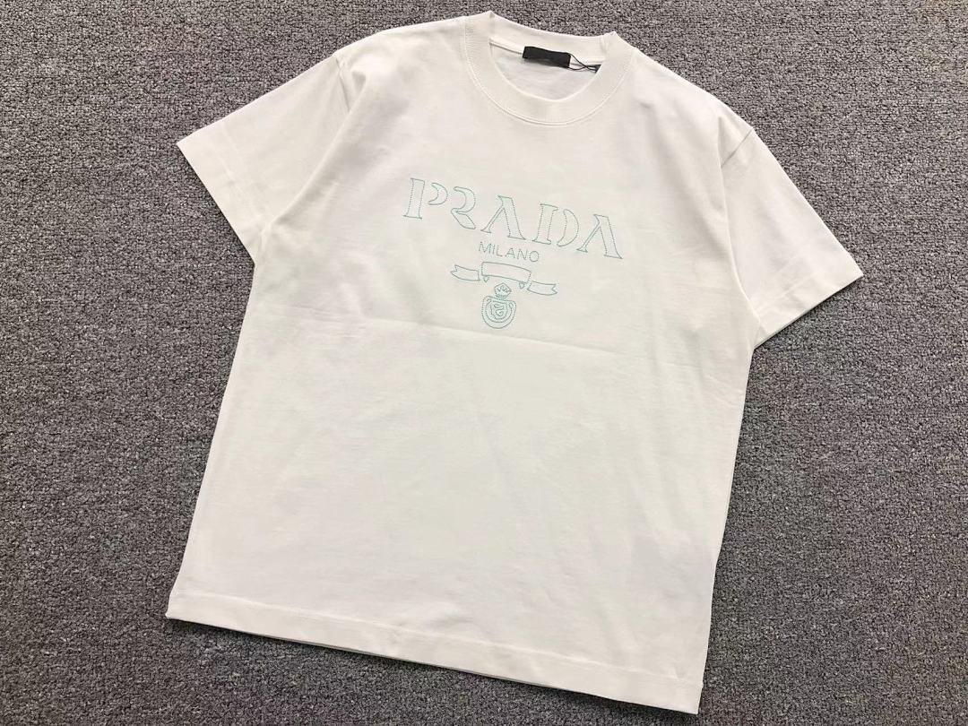 Prada 115 P⭐A⭐A T-SHIRT 510102581 (Im 170Cm 60Kg I Wear Size L In The Phot) - Image 10