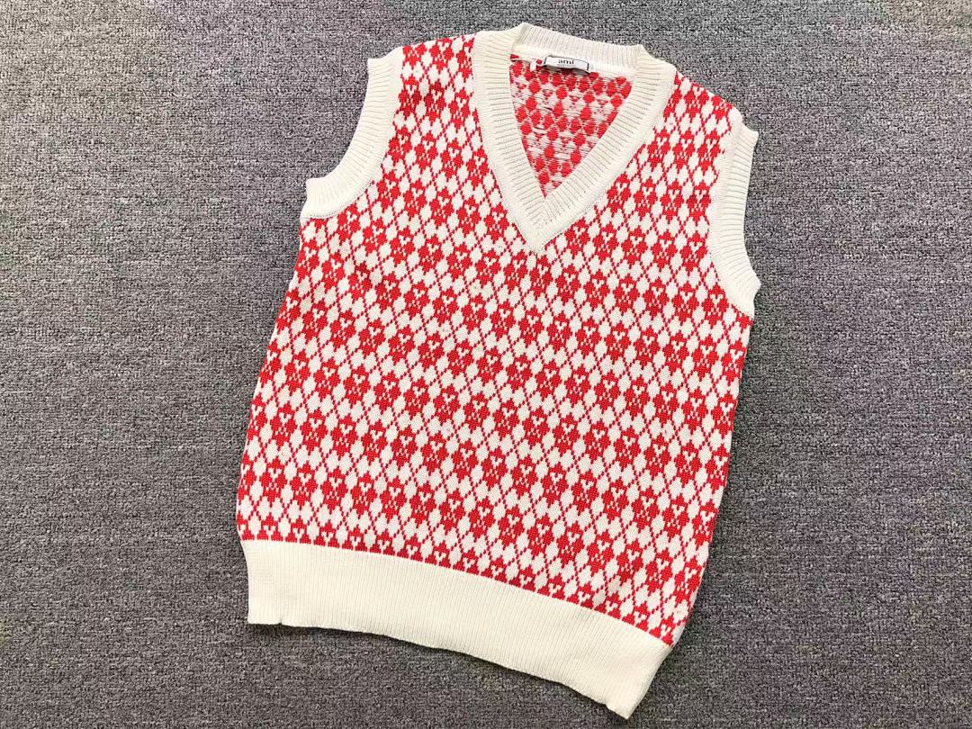 AMI 115 AMI VEST SWEATER 11082505140 (Im 170Cm 60Kg I Wear Size L In The Phot) - Image 9