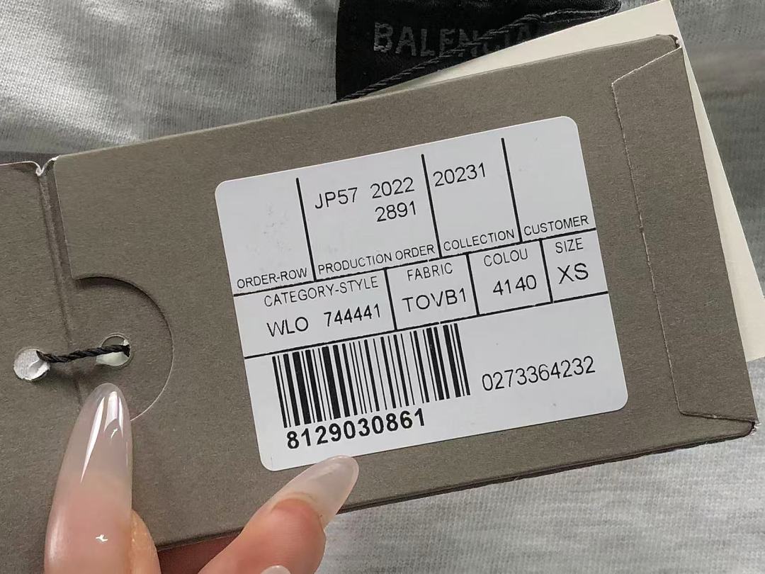 Balenciaga 125 B⭐L⭐⭐⭐IA⭐A T-SHIRT 42042409163 (Im 170Cm 60Kg I Wear Size XS In The Phot) - Image 13
