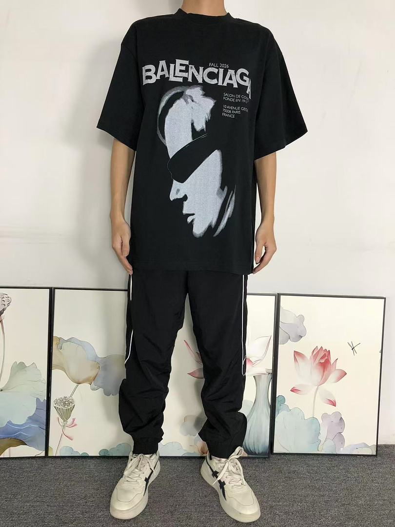 Balenciaga 118 B⭐L⭐⭐⭐IA⭐A T-SHIRT 42061326156 (Im 170Cm 60Kg I Wear Size 1 In The Phot) - Image 3