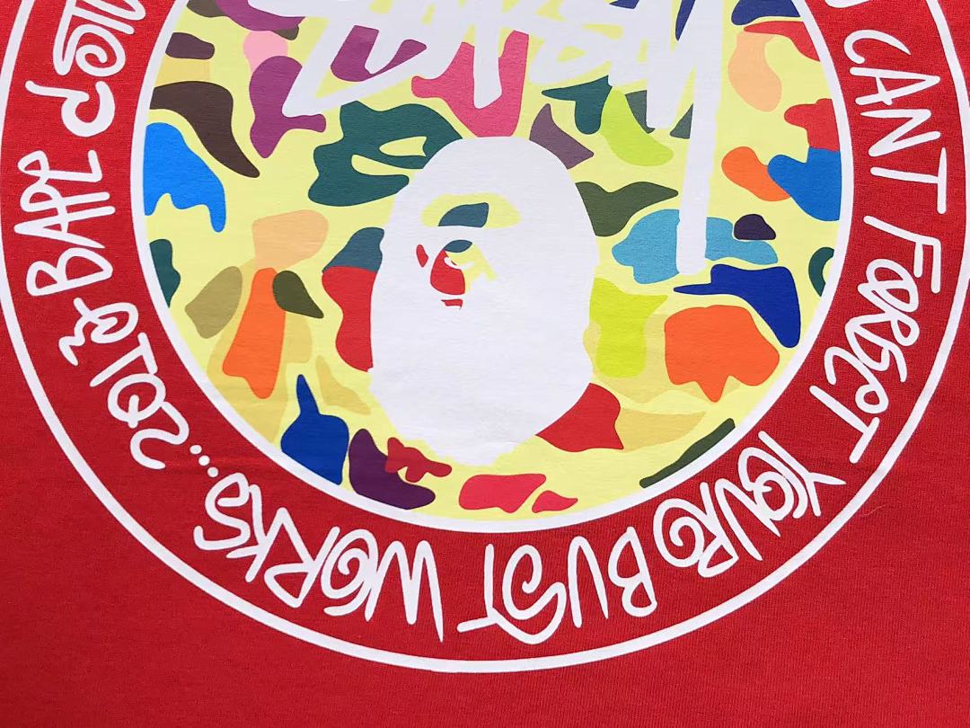 Bape 78 BAPE STUSSY T-SHIRT 1102090842 (Im 170Cm 55Kg I Wear Size S In The Phot) - Image 12