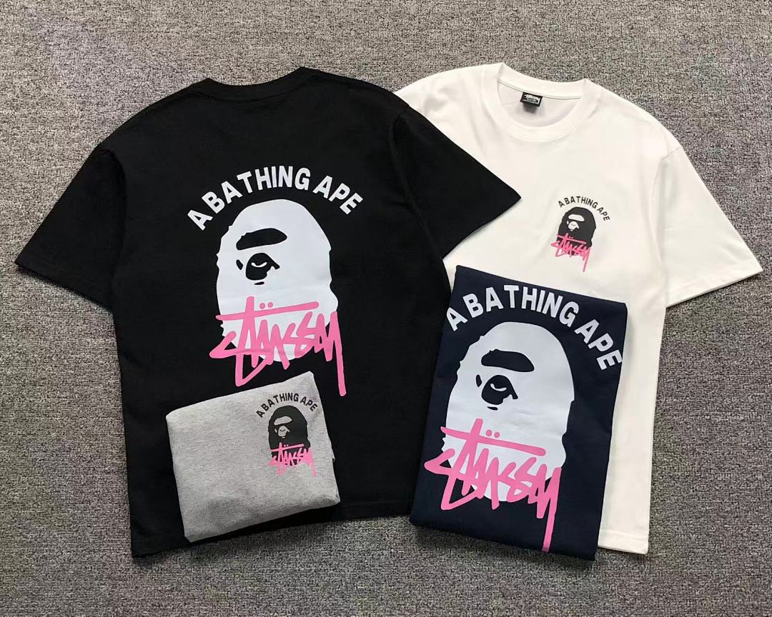 Bape 85 BAPE STUSSY T-SHIRT 3111050321 (Im 170Cm 60Kg I Wear Size M In The Phot) - Image 5