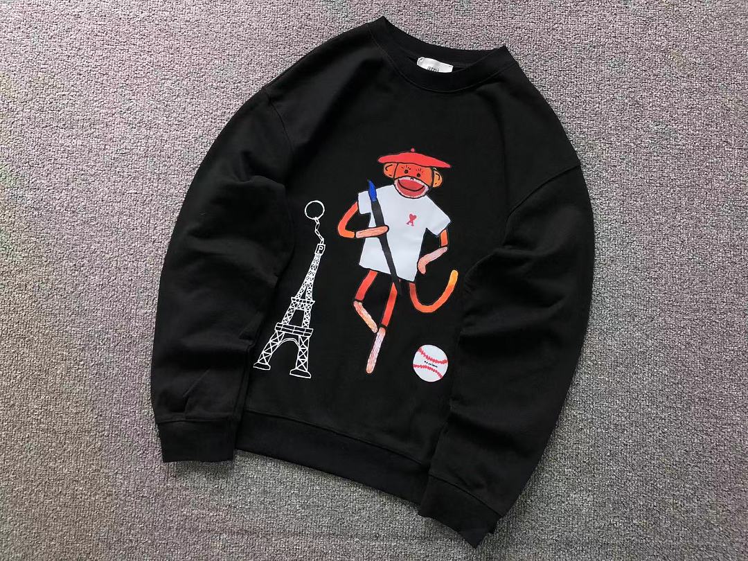AMI 135 AMI HOODIE 3208212121 (Im 170Cm 60Kg I Wear Size M In The Phot) - Image 11
