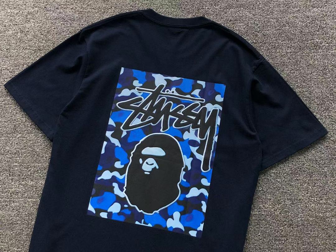 Bape 85 BAPE STUSSY T-SHIRT 3111050421 (Im 170Cm 60Kg I Wear Size M In The Phot) - Image 14