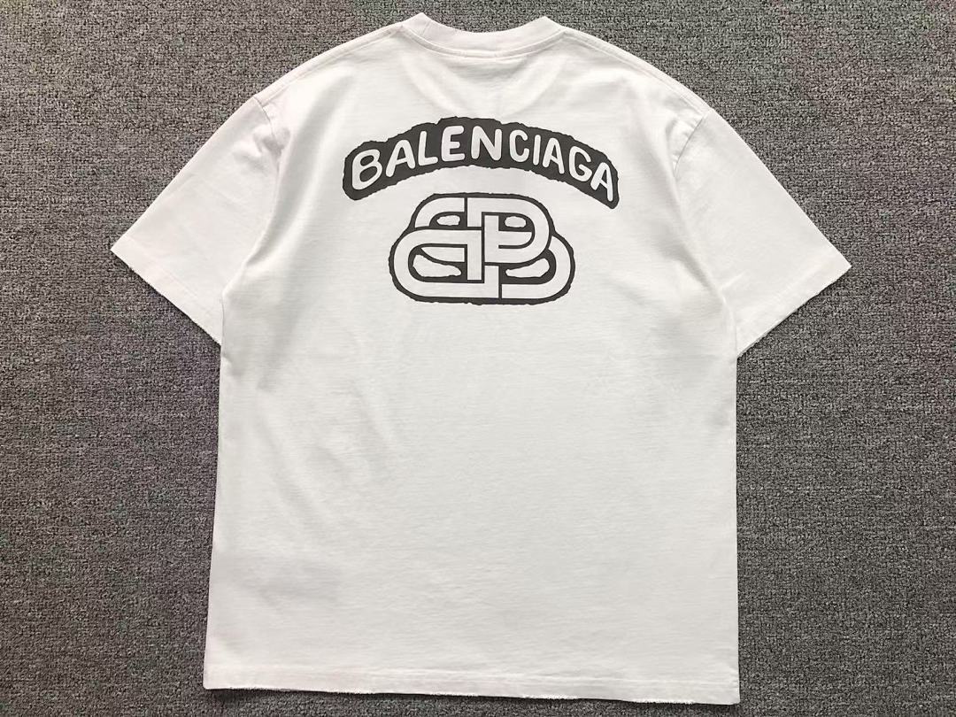 Balenciaga 98 B⭐L⭐⭐⭐IA⭐A T-SHIRT 3203070103 (Im 170Cm 60Kg I Wear Size M In The Phot) - Image 7