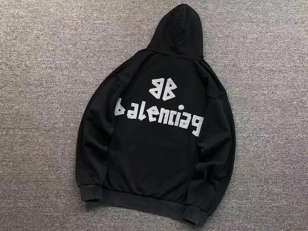Balenciaga 258 B⭐L⭐⭐⭐IA⭐A HOODIE 31010043221 (Im 170Cm 60Kg I Wear Size M In The Phot) - Image 6