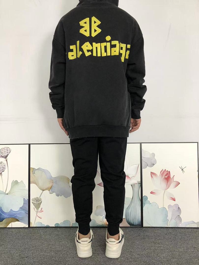Balenciaga 225 B⭐L⭐⭐⭐IA⭐A HOODIE 5101172136 (Im 170Cm 60Kg I Wear Size S In The Phot) - Image 4