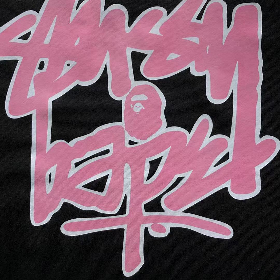 Bape 125 BAPE STUSSY HOODIE 4111281517 (Im 170Cm 55Kg I Wear Size S In The Phot) - Image 11