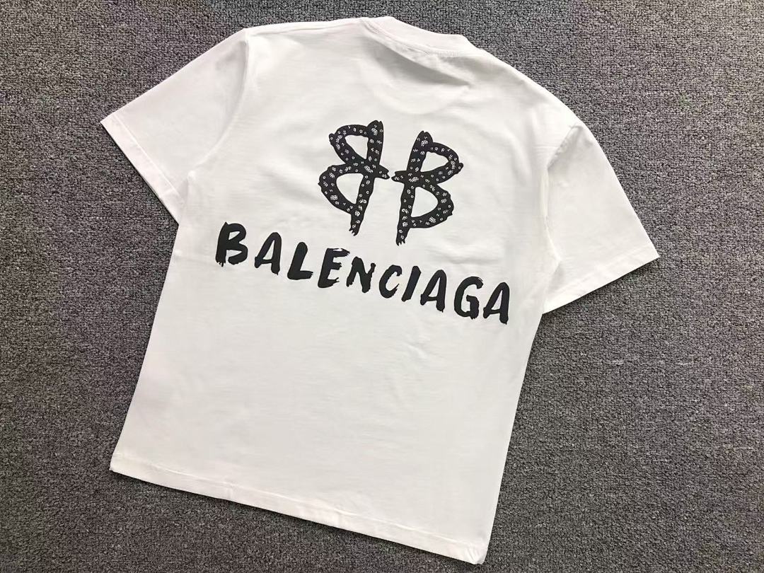 Balenciaga 115 B⭐L⭐⭐⭐IA⭐A T-SHIRT 3103235120 (Im 170Cm 60Kg I Wear Size S In The Phot) - Image 13