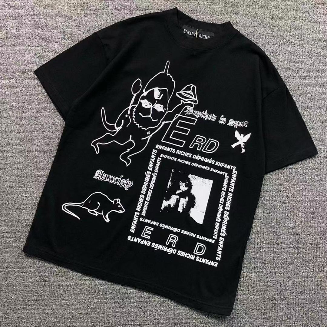 Chanel 85 ENFANTS RICHES DEPRIMES T-SHIRT 42012434162 (Im 170Cm 60Kg I Wear Size S In The Phot)