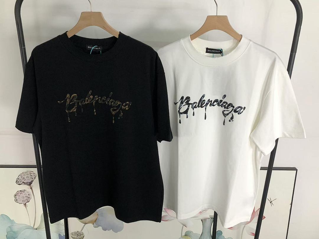 Balenciaga 128 B⭐L⭐⭐⭐IA⭐A T-SHIRT 3203213421 (Im 170Cm 60Kg I Wear Size L In The Phot) - Image 24