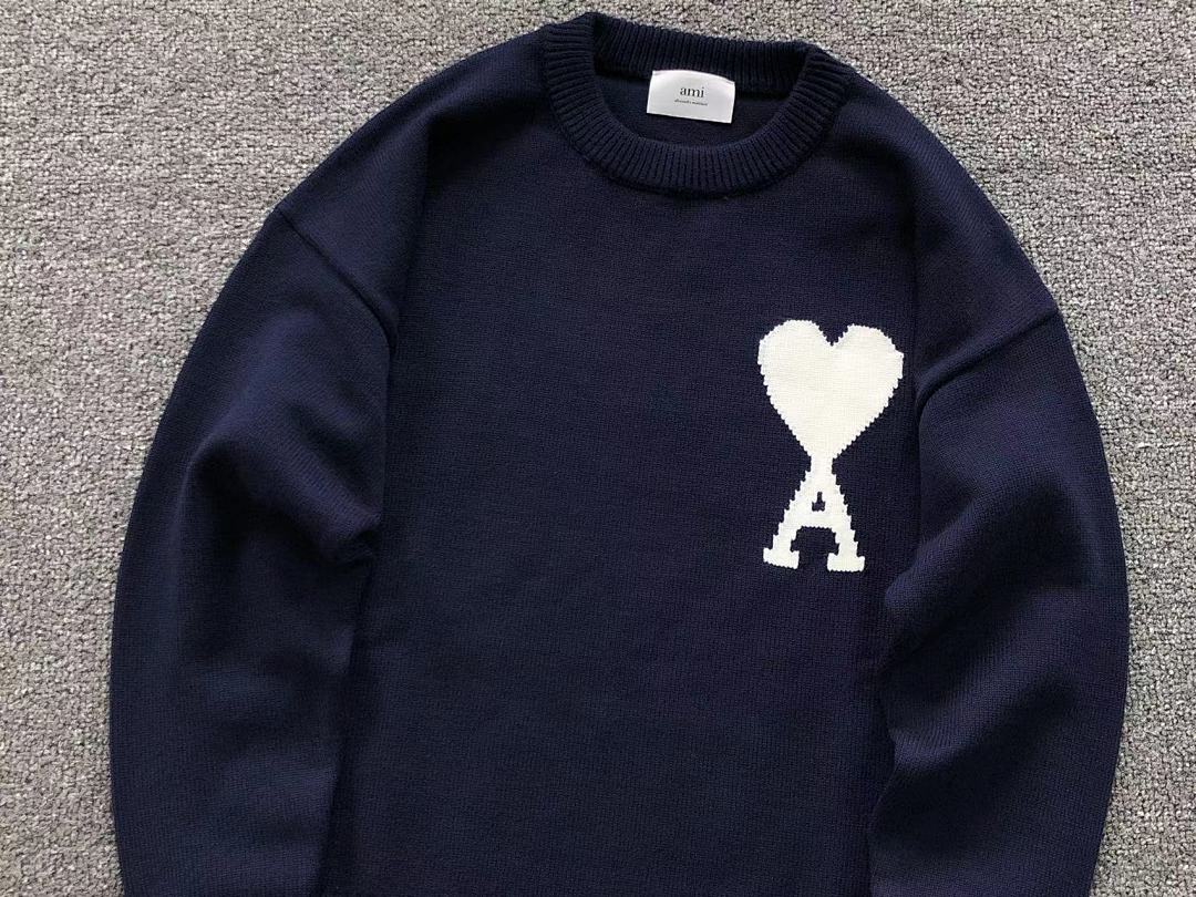AMI 178 AMI SWEATER 4120202135 (Im 170Cm 60Kg I Wear Size S In The Phot) - Image 9