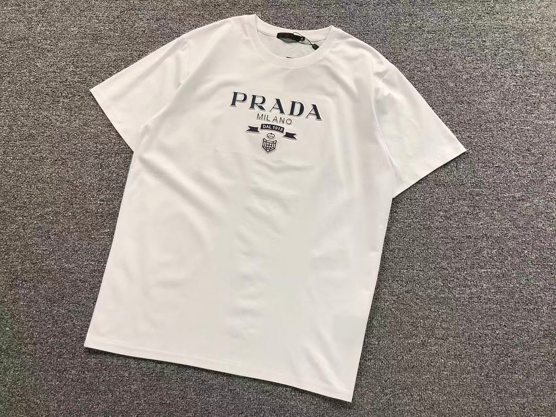 Prada 125 P⭐A⭐A T-SHIRT 22042016171 (Im 170Cm 60Kg I Wear Size XL In The Phot) - Image 7
