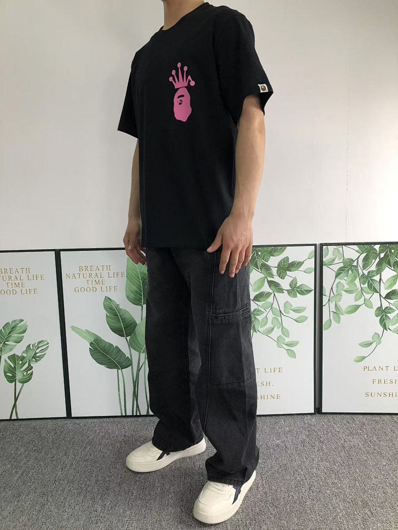 Bape 79 BAPE STUSSY T-SHIRT 411183342 (Im 170Cm 57Kg I Wear Size S In The Phot) - Image 4