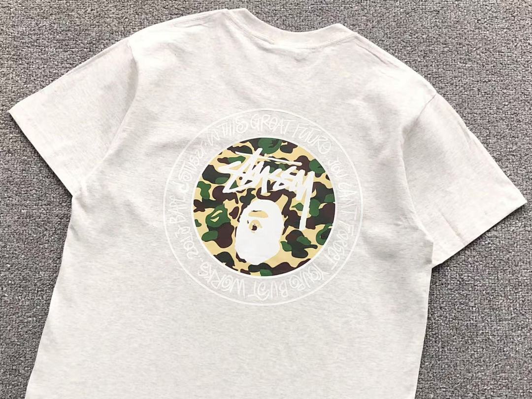 Bape 78 BAPE STUSSY T-SHIRT 1102091242 (Im 170Cm 55Kg I Wear Size S In The Phot) - Image 14