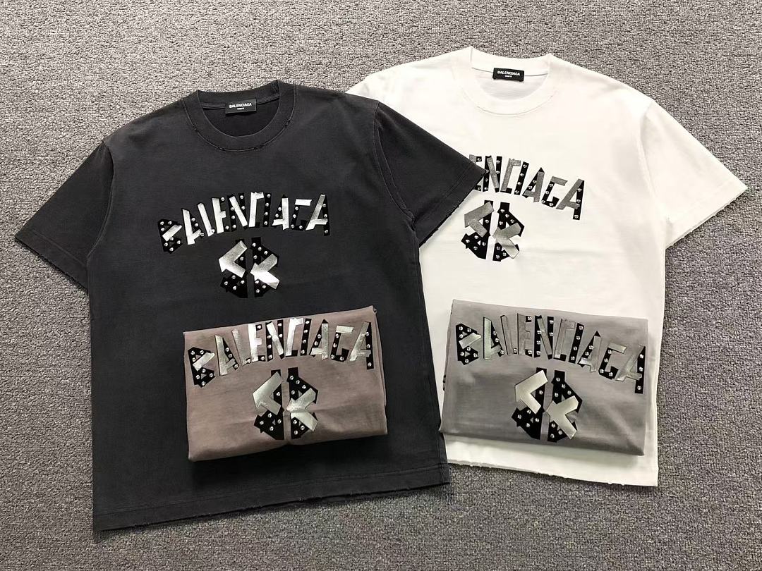 Balenciaga 128 B⭐L⭐⭐⭐IA⭐A T-SHIRT 3205060521 (Im 170Cm 60Kg I Wear Size L In The Phot) - Image 5