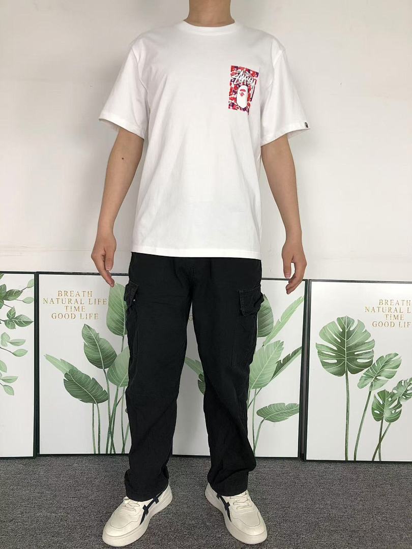 Bape 78 BAPE STUSSY T-SHIRT 1102090442 (Im 170Cm 55Kg I Wear Size S In The Phot) - Image 3