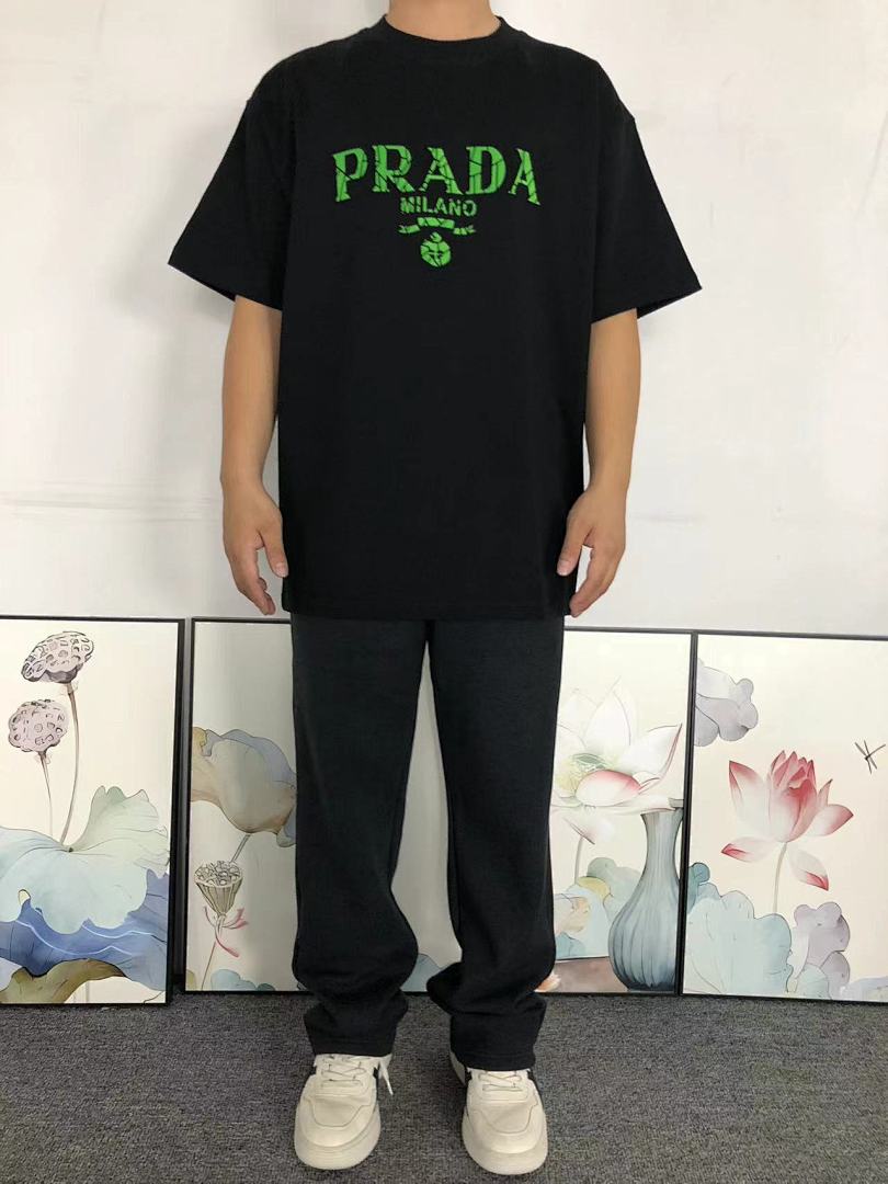 Prada 115 P⭐A⭐A T-SHIRT 41102204133 (Im 170Cm 60Kg I Wear Size XL In The Phot) - Image 3