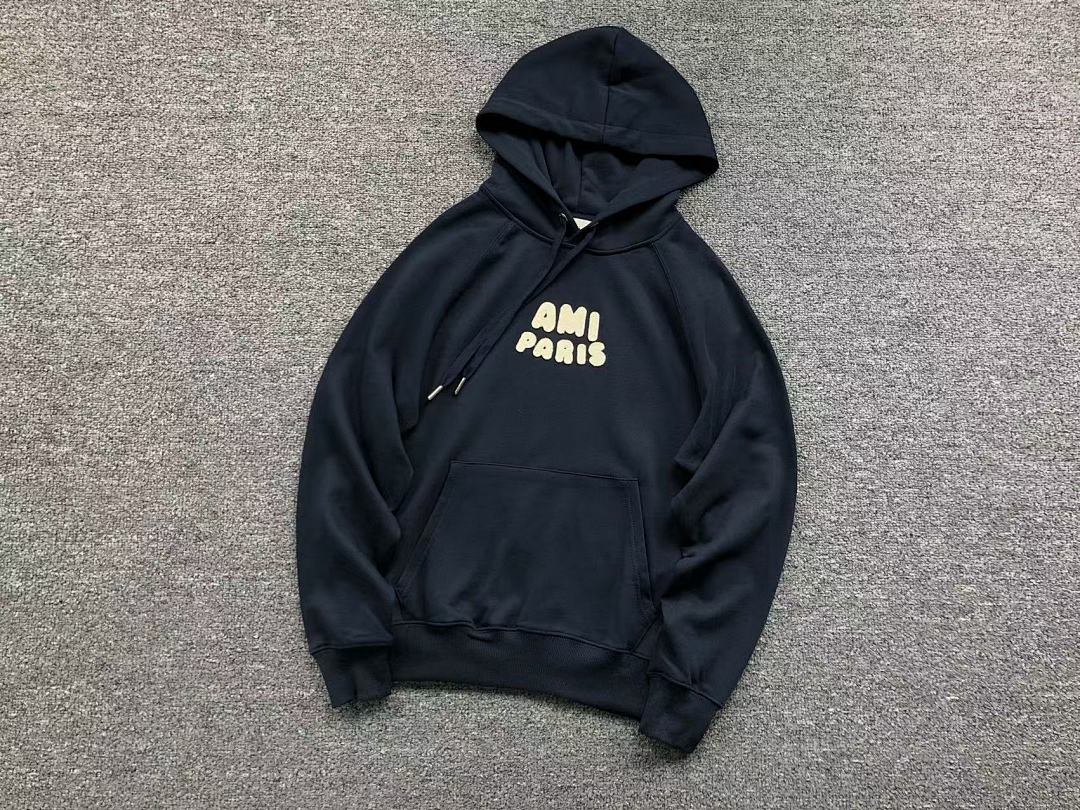 AMI 168 AMI HOODIE 3107080521 (Im 170Cm 60Kg I Wear Size S In The Phot) - Image 8