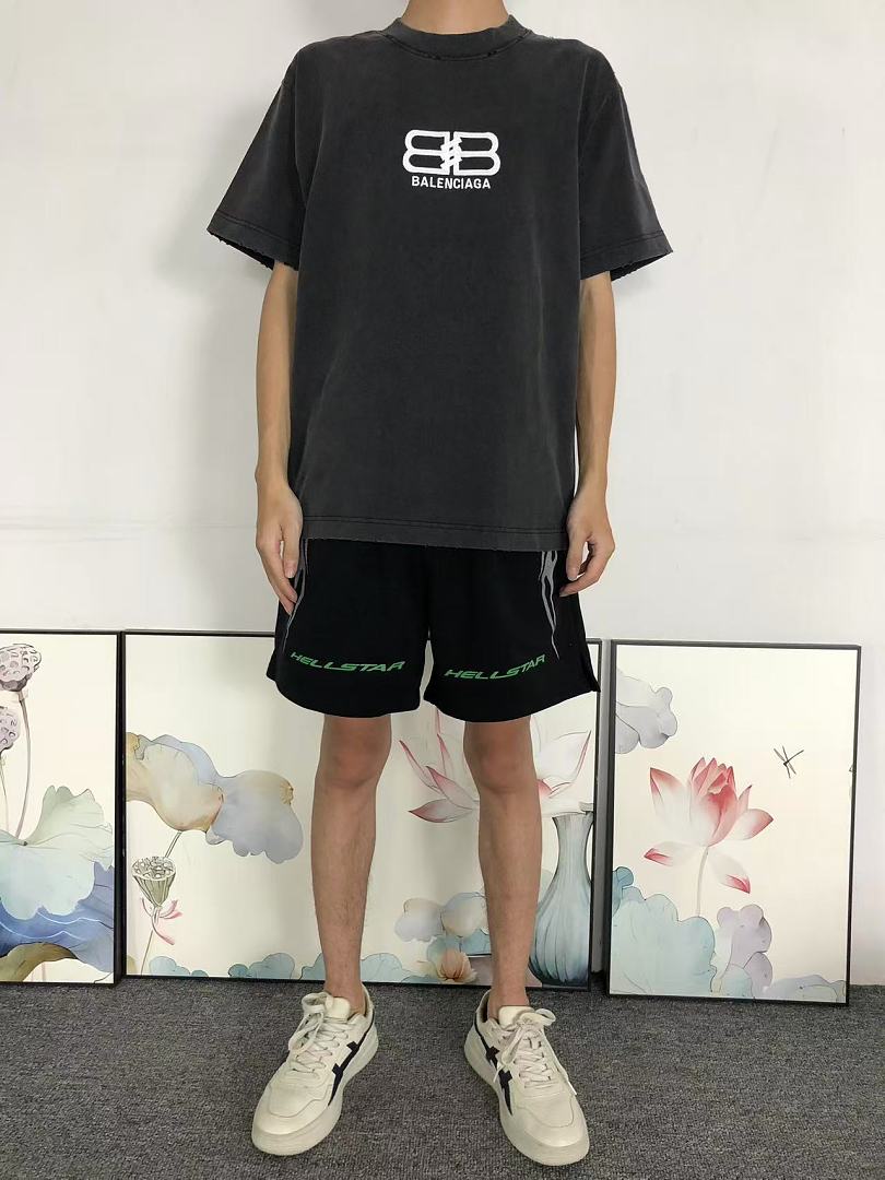 Balenciaga 125 B⭐L⭐⭐⭐IA⭐A T-SHIRT 5207270881 (Im 170Cm 60Kg I Wear Size S In The Phot) - Image 3