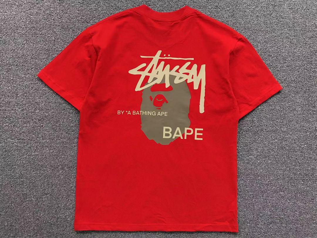 Bape 78 BAPE STUSSY T-SHIRT 1102101142 (Im 170Cm 57Kg I Wear Size S In The Phot) - Image 8